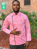 Pink Executive Chef Coat | Lightweight Chef Coat |Chef Uniforms Boutik