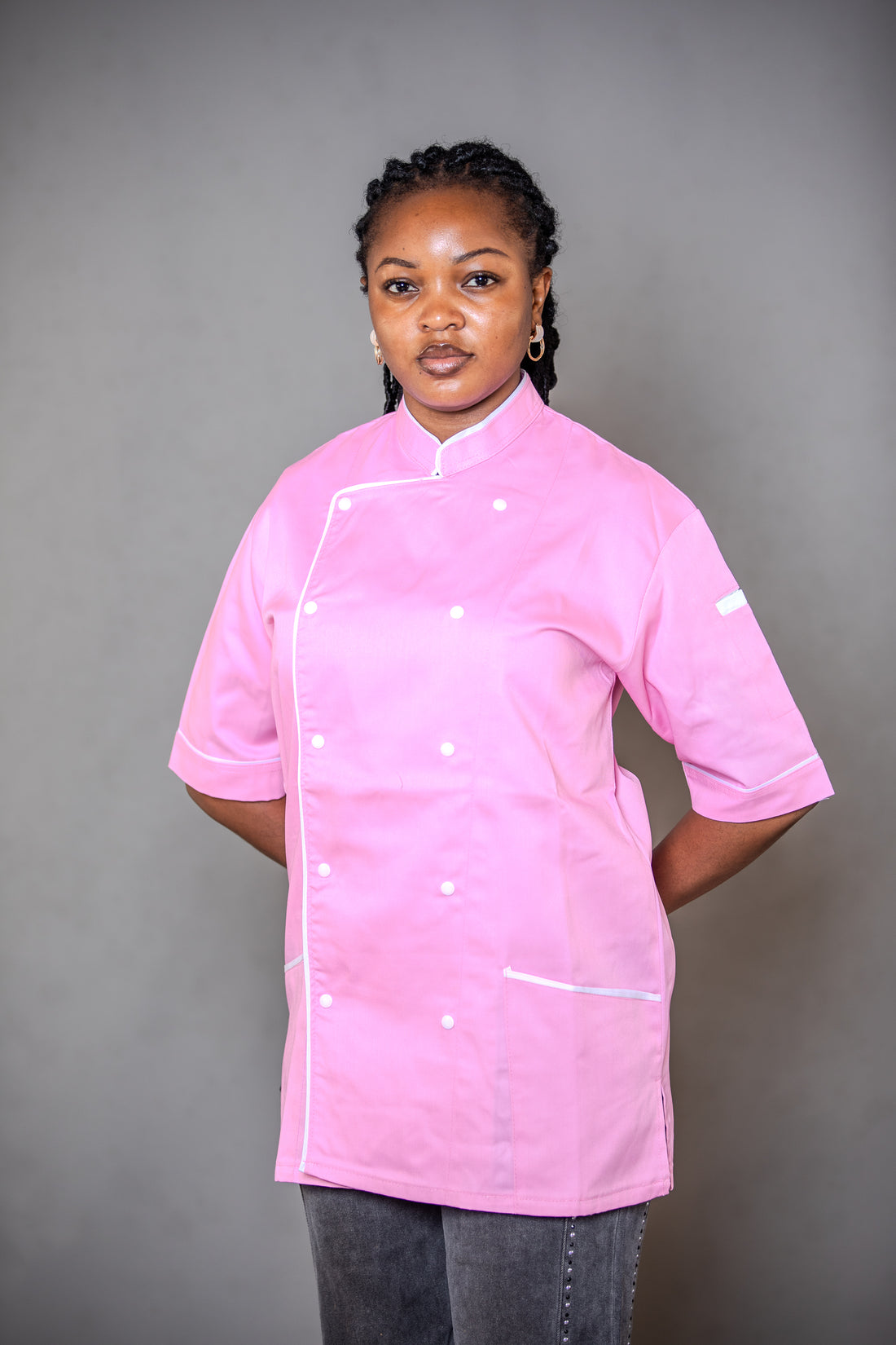 Chef Uniforms Women’s 3-pocket Short Sleeve Executive Chef Coat