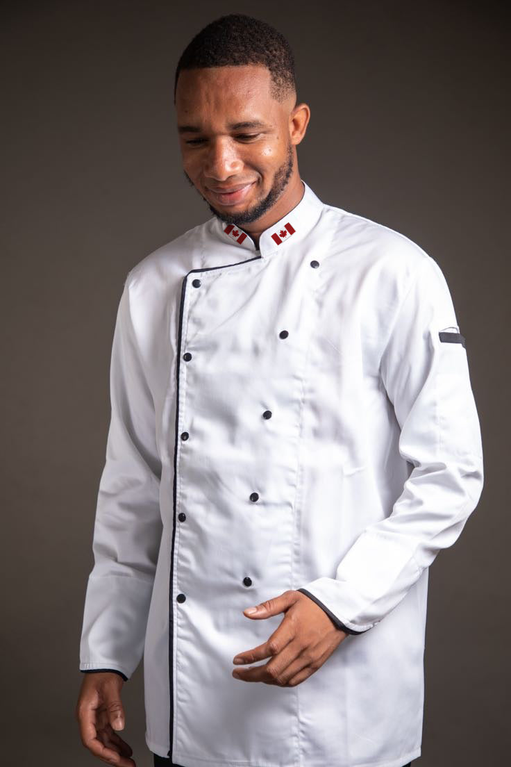 Sewed in Flags Light Weight Executive Chef Coat