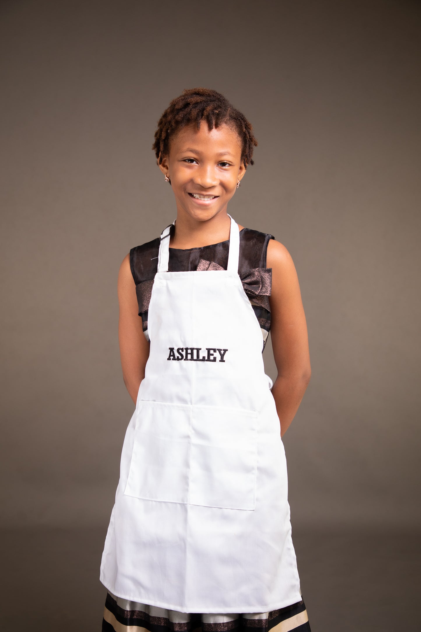 Personalized Kids Apron Embroidered with Name